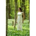 Embroidered dress "Double White" with scarf